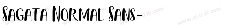 Sagata Normal Sans字体转换
